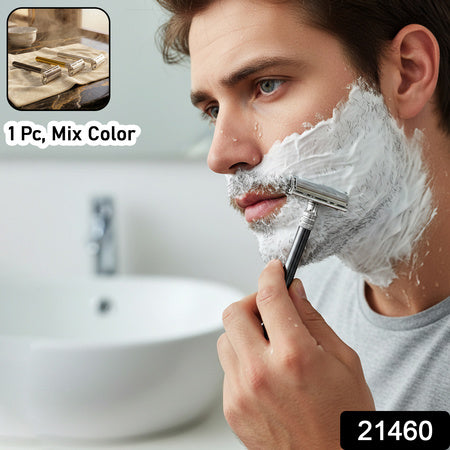 Classic Double Edge Shaving Razor For Men (1 Pc Mix Color)