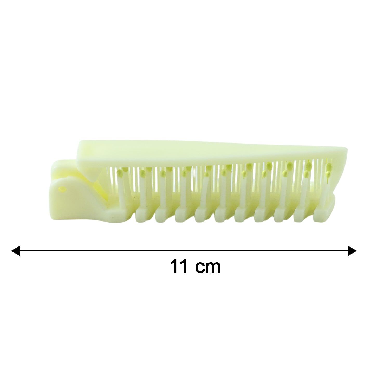 2 In 1 Foldable Hair Comb With Brush (1 Pc)