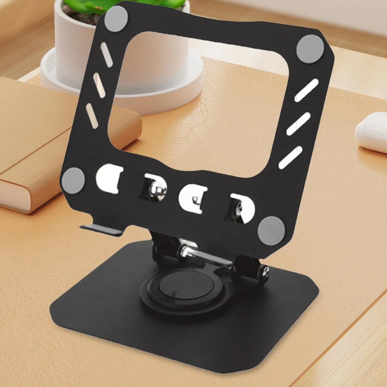 Foldable Adjustable Metal Laptop Stand (1 Pc)