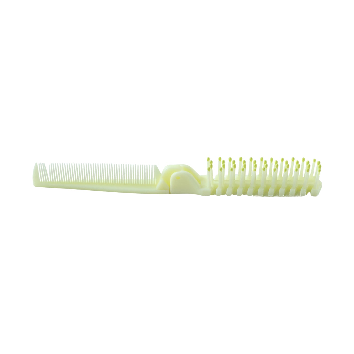 2 In 1 Foldable Hair Comb With Brush (1 Pc)