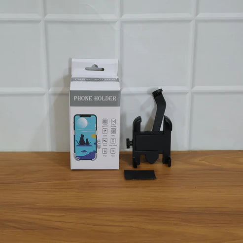 6706 Mobile Phone Holder With Easy Adjustable Rear View Mirror Mount Solid Metal Cradle Stand Suitable For Bike  Mobile Phones