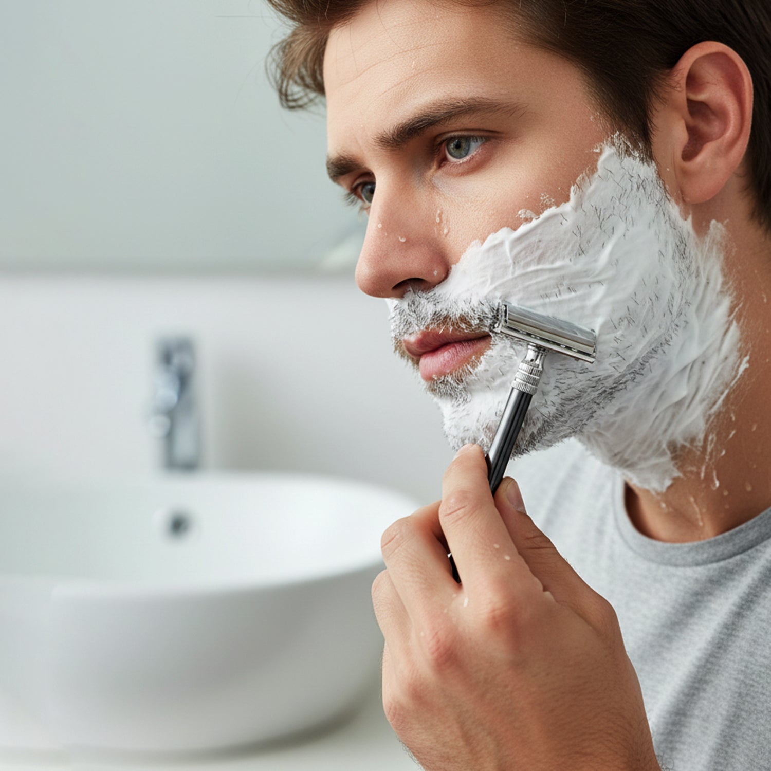 Classic Double Edge Shaving Razor For Men (1 Pc Mix Color)