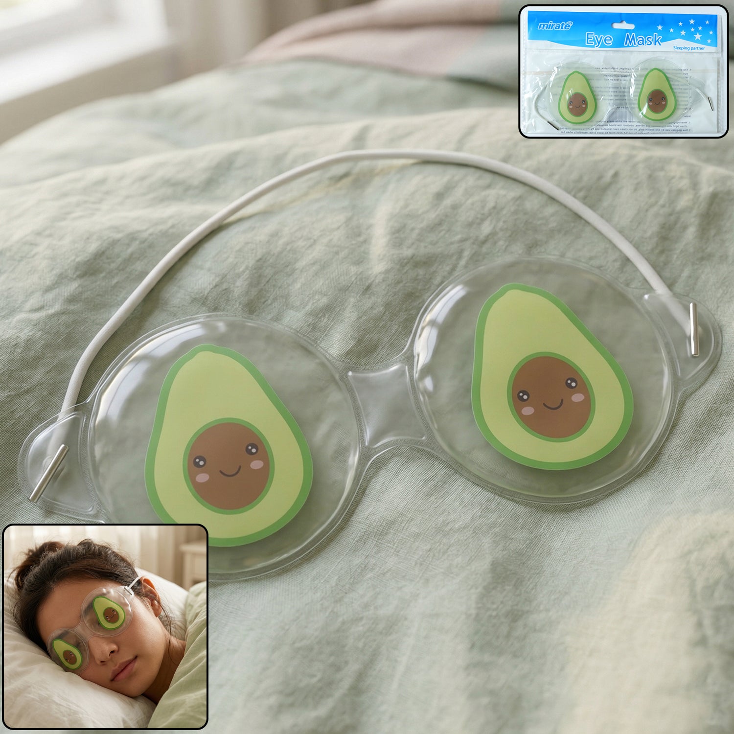 Reusable Eye Cooling Gel Eye Mask (1 Pair Mix Gel Mask)