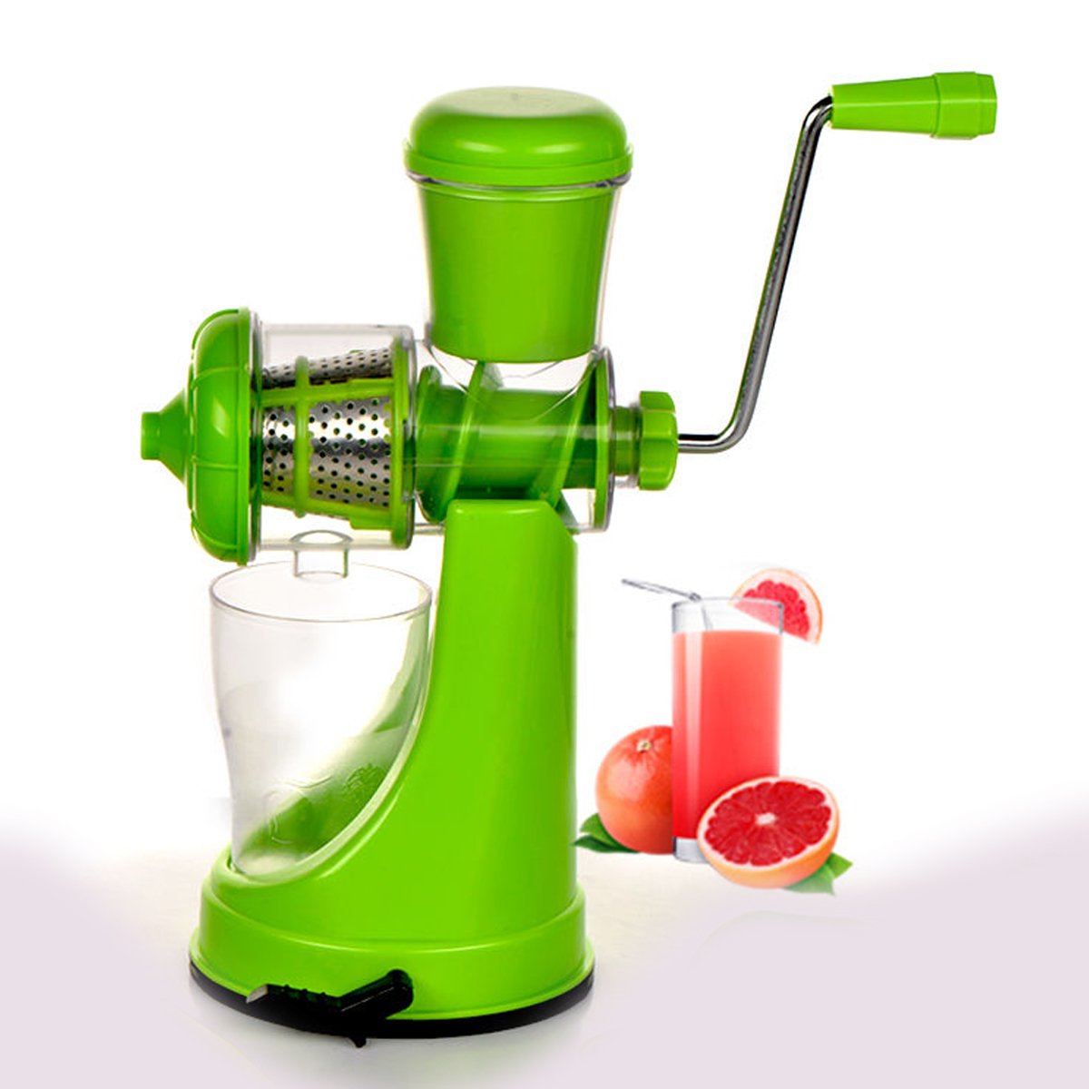 7013 Manual Fruit Vegetable Juicer With Strainer (Multicolour)