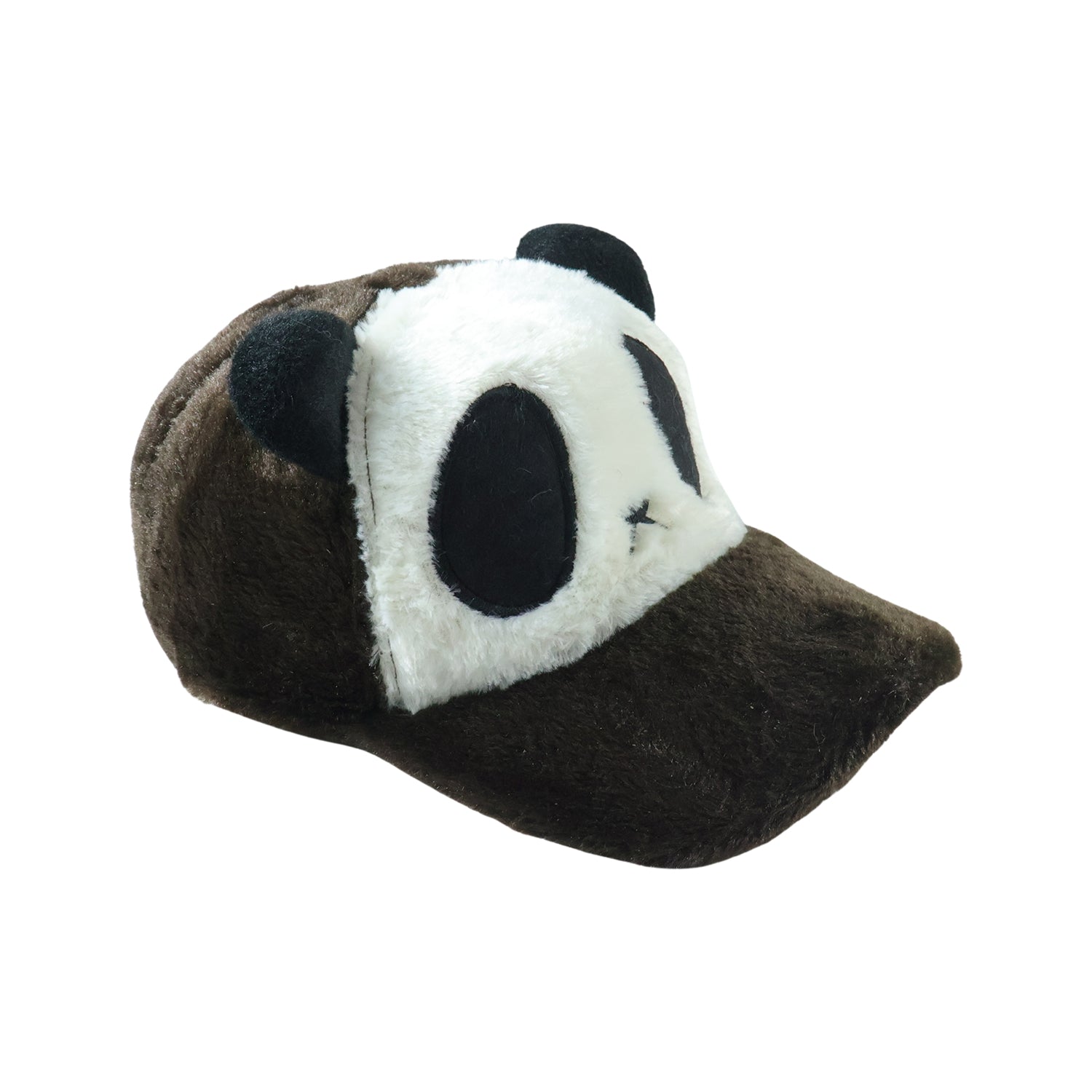 Cute Panda Design Plush Winter Cap (1 Pc)