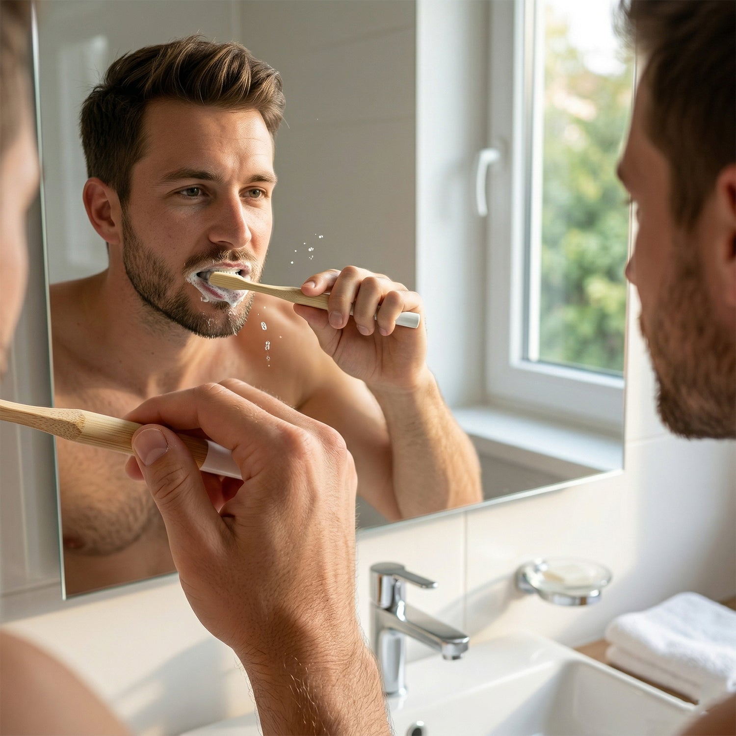 Biodegradable Bamboo Toothbrush Soft Bristle (1 Pc)